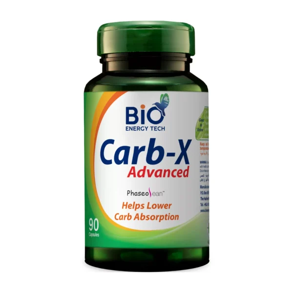 carb-x-advanced-png Carb-X Advanced | Natural Carb Blocker with White Kidney Bean Extract | Weight Management & Blood Sugar Support | 500 mg | 90 Capsules | Halal Certified