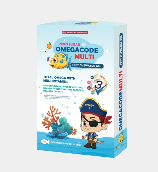 Omegacode-met-achtergrond OmegaCode Multi Chewable Capsule 30
