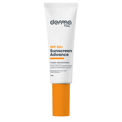 Derma Pella Advance Spf50+ Cream Gel 50g واقي شمس