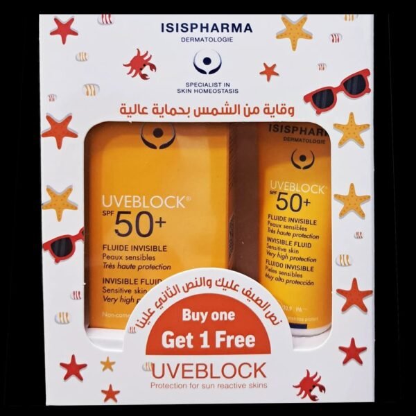 Isis Pharma Uveblock Spf 50+ Invisible Fluid 40ml1+1