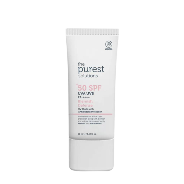 The Purest Solutions Sunblock Spf 50+ Blemish Defense 50ml