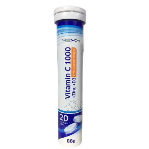 Nexx Vitamin C 1000 + Zinc + D3 20 Effervescent Tablets