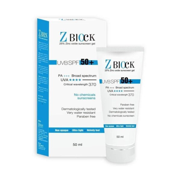 Z Block Sunblock Spf 50+ Gel 50ml
