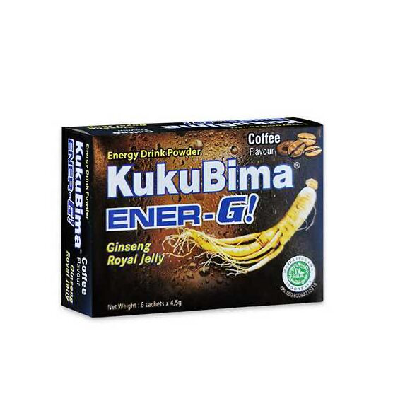 Kukubima Ginseng Royal Jelly Powder 6 Sachets -Coffee