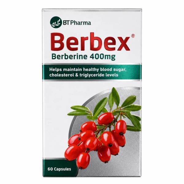 BT Pharma Berbex Berberine 400mg 60 Capsules